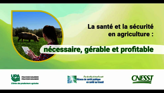 Investir en santé et en sécurité en agriculture