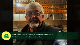 Jean-Paul Tardif, producteur acéricole