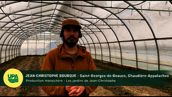 Jean-Christophe Bourque, producteur maraîcher