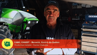 Camil Chabot, producteur laitier